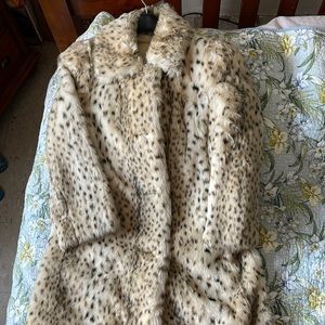 Cheetah print coat